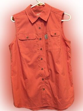 Carhartt Women's Force Ridgefield Sleeveless Shirt Size Medium